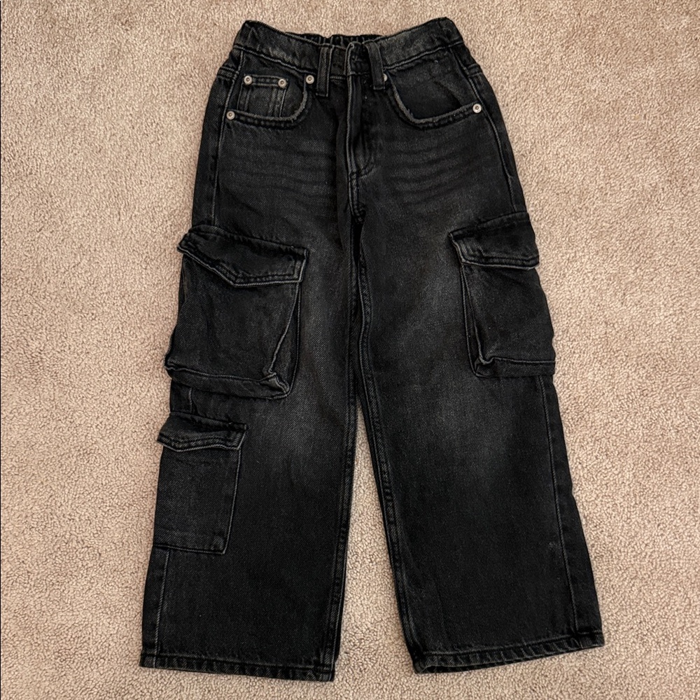Zara Black Cargo Jeans